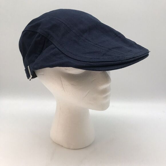 Duckbill Gatsby Cap Navy Twill Men's OSFM Newsboy Ivy Hat Golf Hat Casual Cabbie - Picture 3 of 11